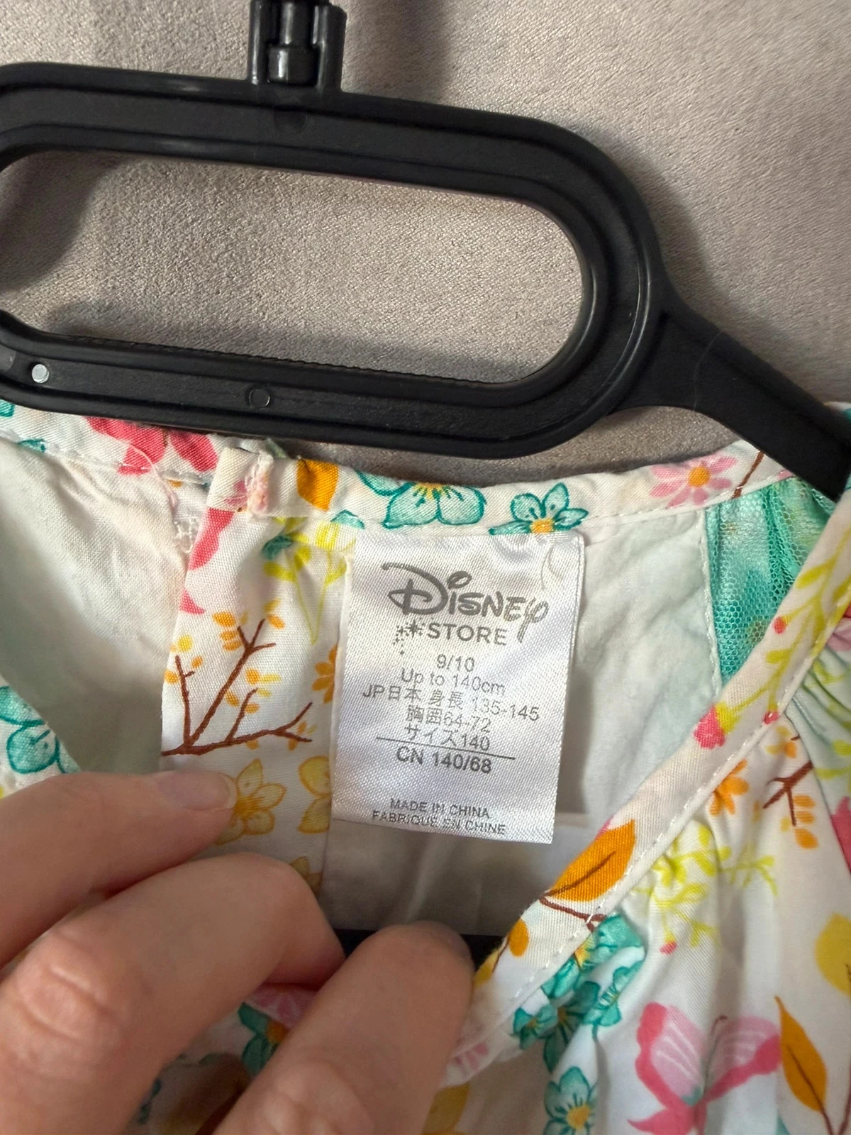 Vestido a fada sininho Disney store 9/10anos – photo 3